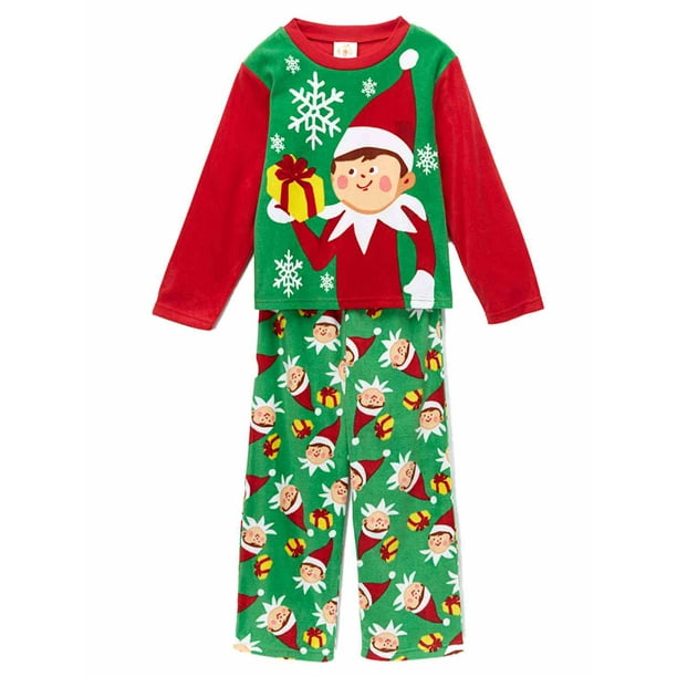 Elf On a Shelf 3T Christmas Fleece Footed Candy Cane Print Pajama Sleeper 